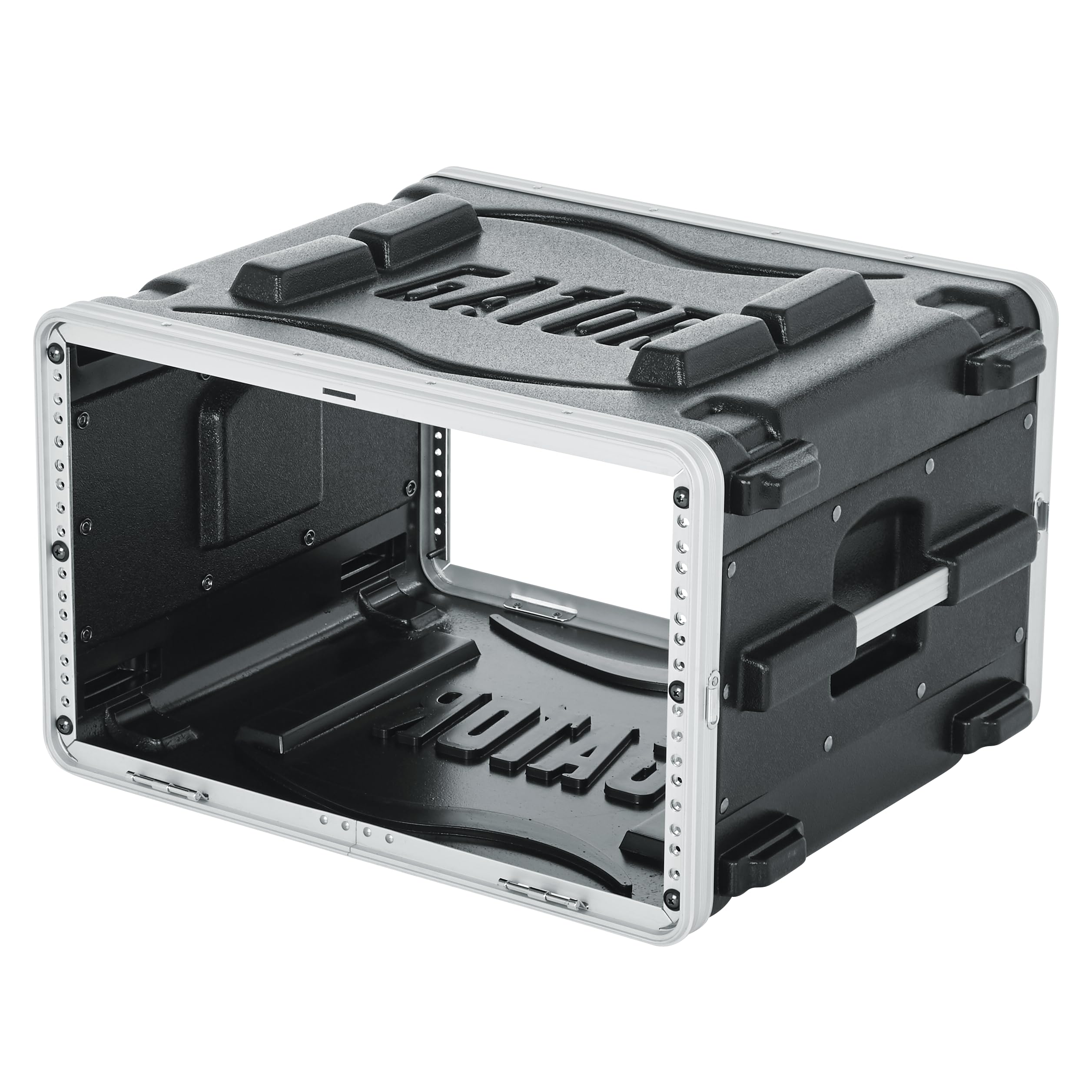 Gator Cases Lightweight Molded 6U Rack Case with Heavy Duty Latches, Standard 19.25″ Depth (GR-6L)