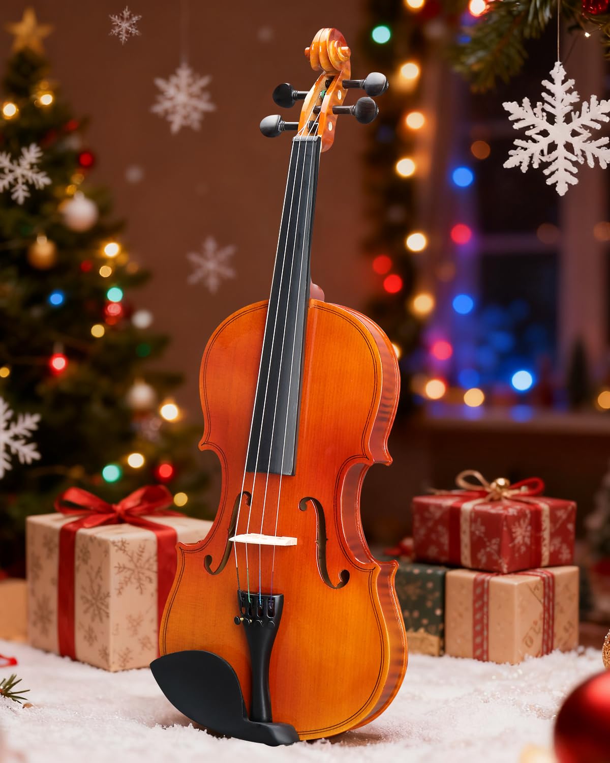Ktaxon Violin 4/4 Full Size Set Acoustic Fiddle Complete Kit, Glossy