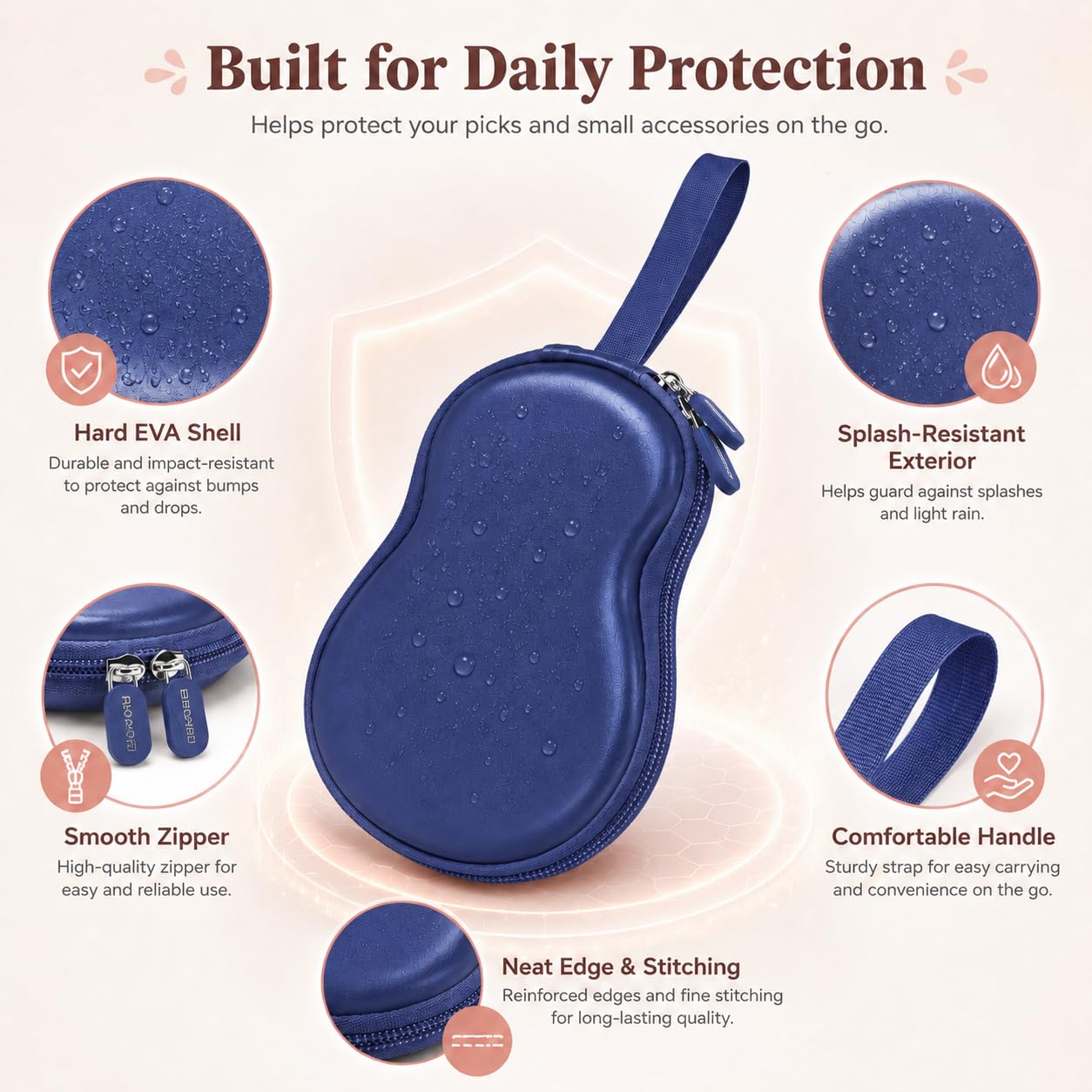 ANKHOH Guitar Pick Case for Fender/for Acoustic/for ChromaCast 63+ Slots