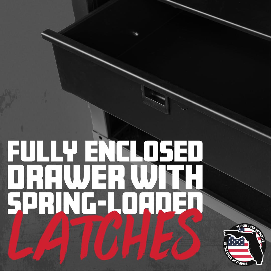 Gator GRW-DRWDF4 Rackworks Standard 4U Rack Mount Drawer with Foam Interior and Lock, 14.2″ Deep ()