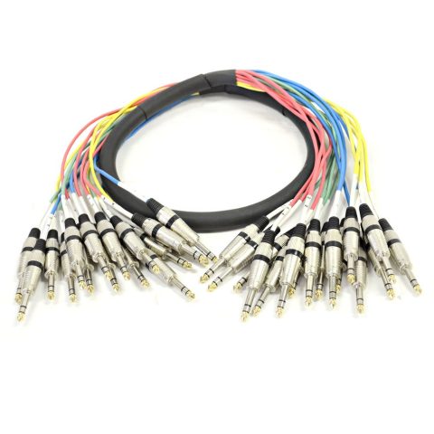 Seismic Audio – SASRT-16×5 – 16 Channel TRS 1/4″ Snake Cable – 5 Feet