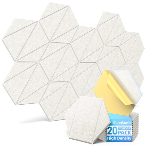 Self-Adhesive Acoustic Panels High Density Sound Proof Foam Panels for Wall