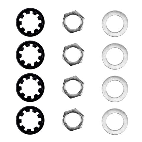 12pcs 3/8″ Guitar Jack Nut and Washer, Input/Output Socket Nut & Washer Replacement Parts for Electric Guitar Bass Acoustic Amp Hardware Repair