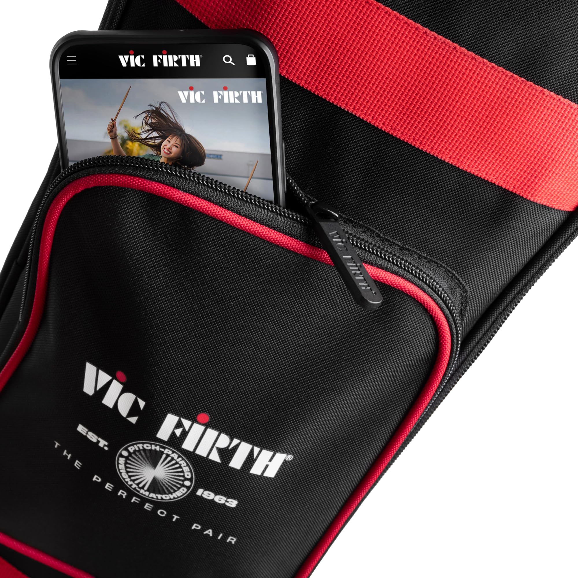 Vic Firth VXSB0042 Protege Stick Bag – Black