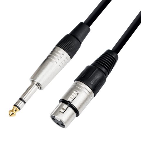 pegcabac XLR Male to 1/4 TRS Jack Cable 15ft, 6.35mm TRS Plug to 3-pin Male to Quarter inch TS Balanced Interconnect Wire Mic Cord (1Pack)