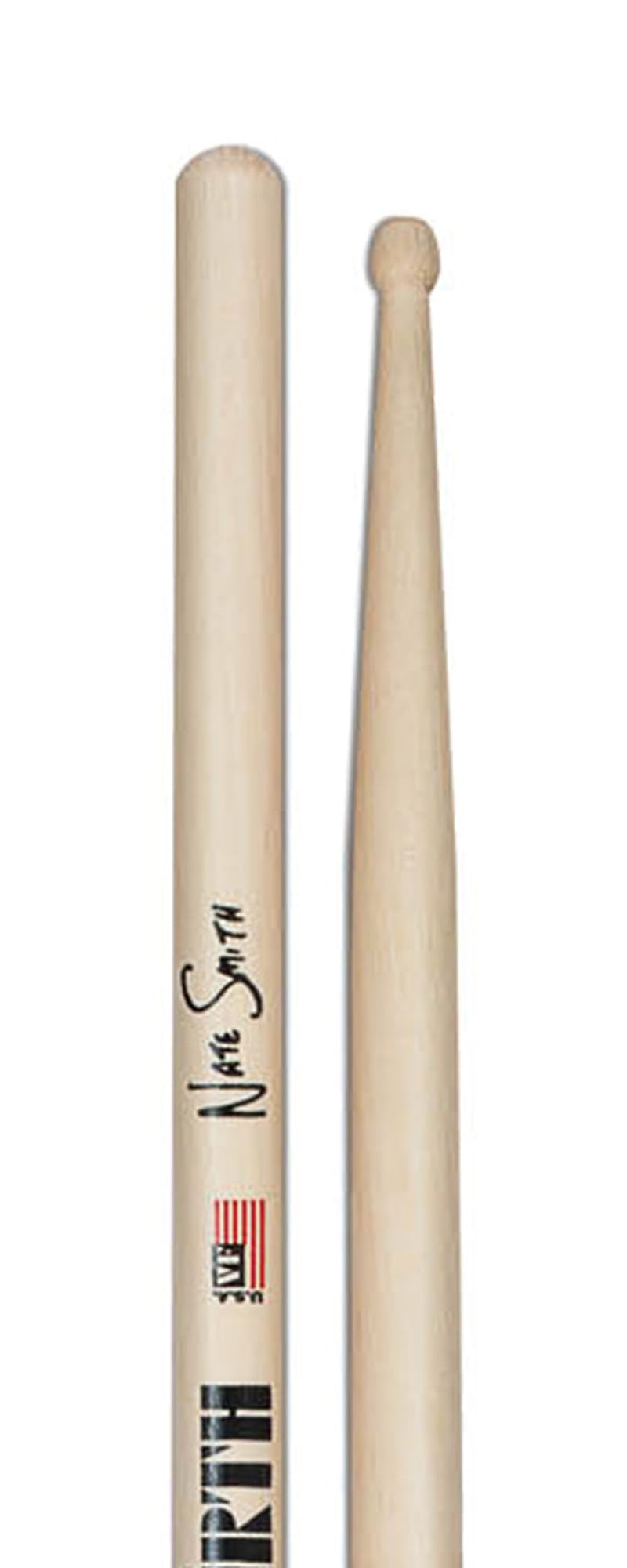 Vic Firth Signature Series Nate Smith Drumsticks – 12‑Pack Bundle with Austin Bazaar Polishing Cloth