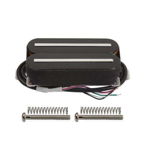 FLEOR Hot Dual Rail Humbucker Pickups Ceramic Electric Guitar Neck Pickup Humbucker, Black