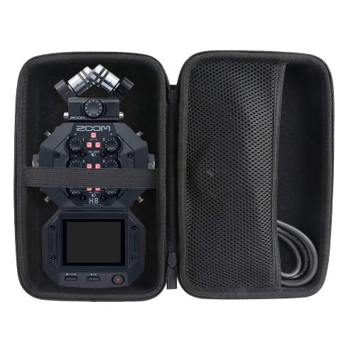 co2CREA Hard Case for Zoom H8 12-Track Portable Recorder Stereo Microphones