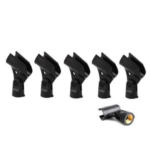 Bolymic 5 Pack SM58 Holder A25D Microphone Clip Replacement For shure SM58, SM57 Beta58 Wired Microphone