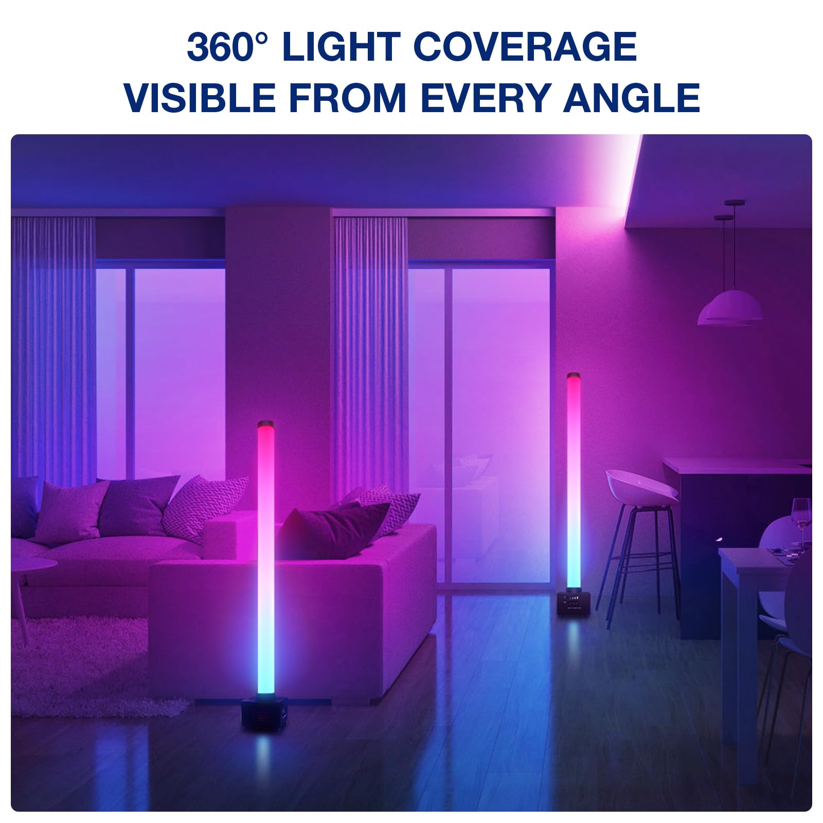 OPPSK Battery Powered Pixel Tube Light Bar for Stage Party