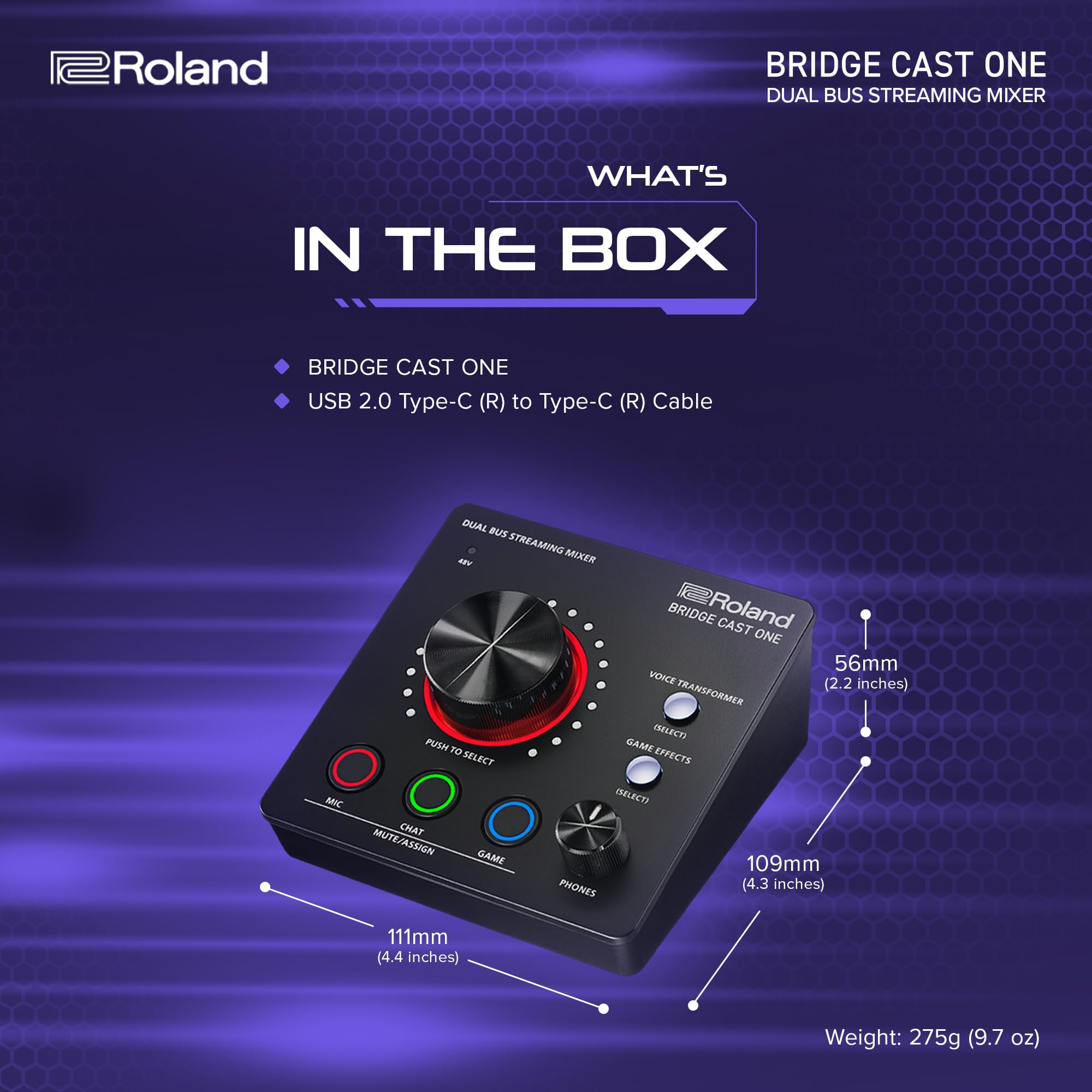 Roland BRC-ONE BRIDGE CAST ONE Dual Bus Streaming Mixer