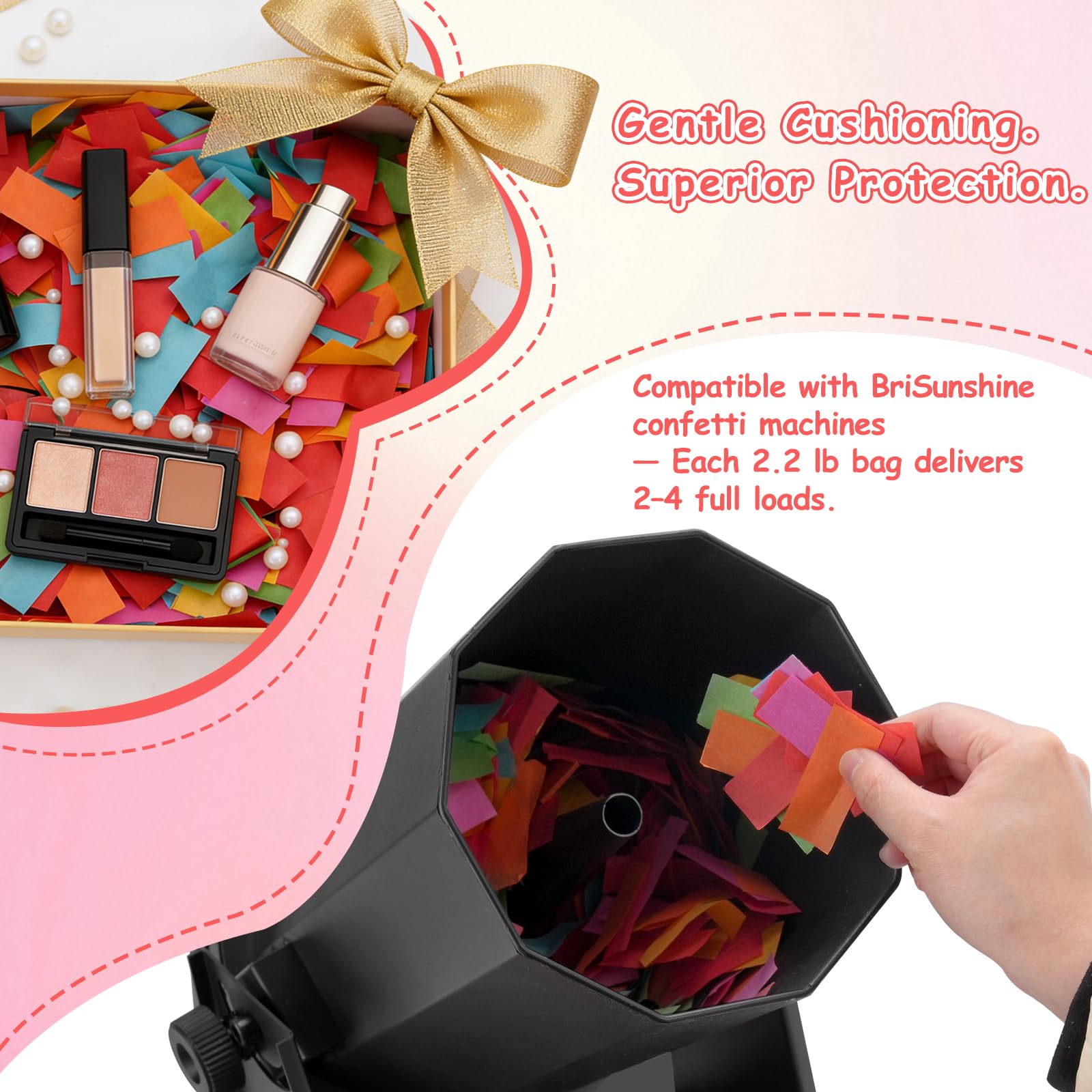 BriSunshine 2.2 lb Multicolor Confetti Paper (Pack of 1)