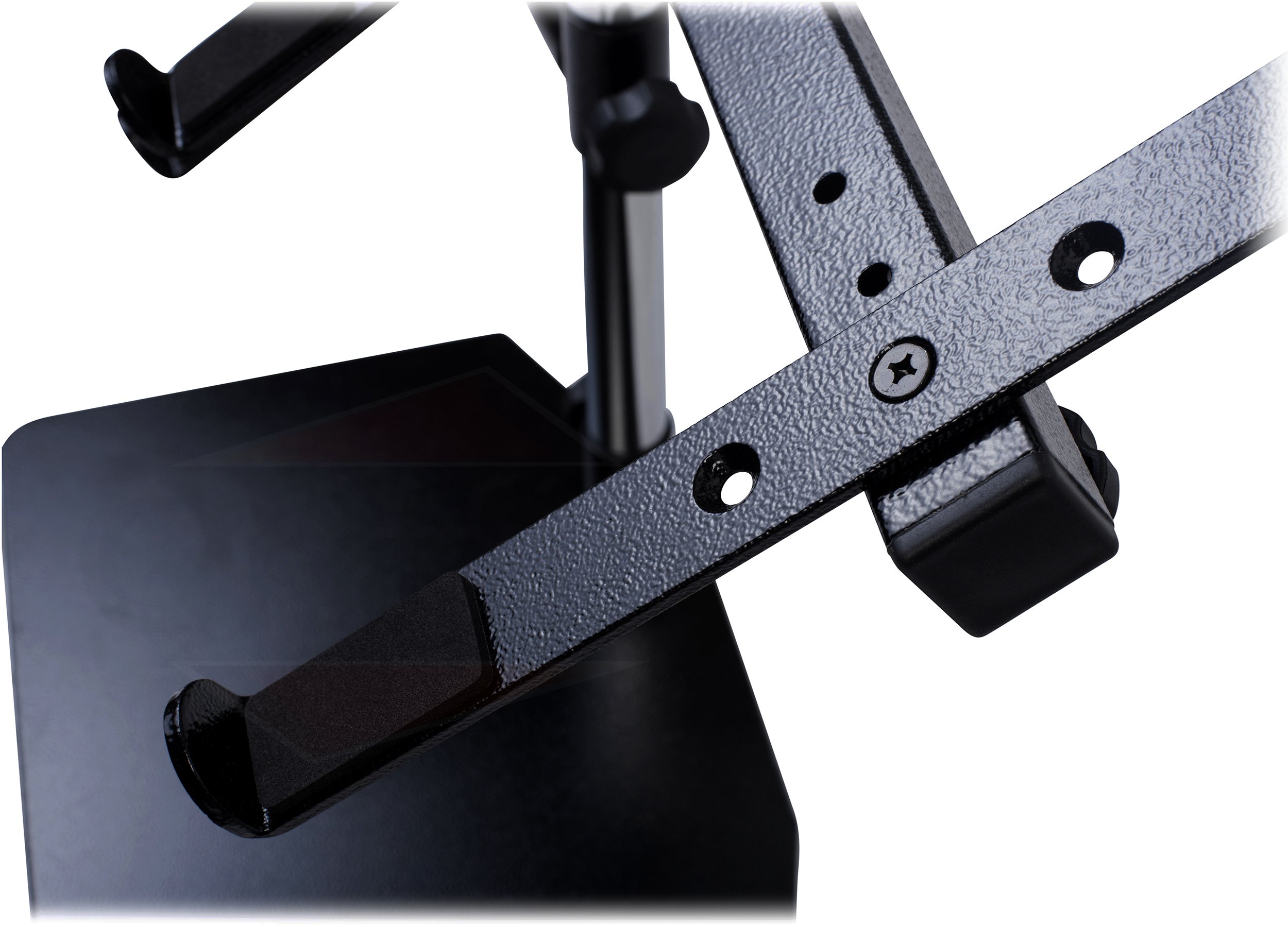 Fat Toad Double DJ Laptop Stand (Table-Top PRO Edition) – 2 Tier Portable PC Computer Equipment Rack with Support Mounts for Music Studio Mixers, Controllers, Monitors & Disc Jockey Booth Gear