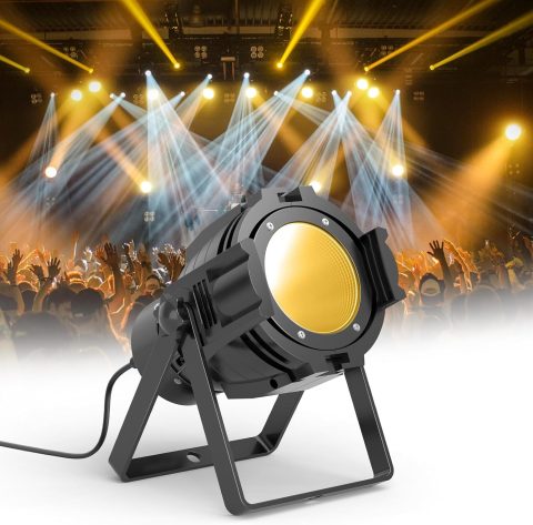 HOLDLAMP Spotlight COB 80W Stage Light Par Lights Party Warm & Cold White Professional DMX Spotlights (7 Packs)