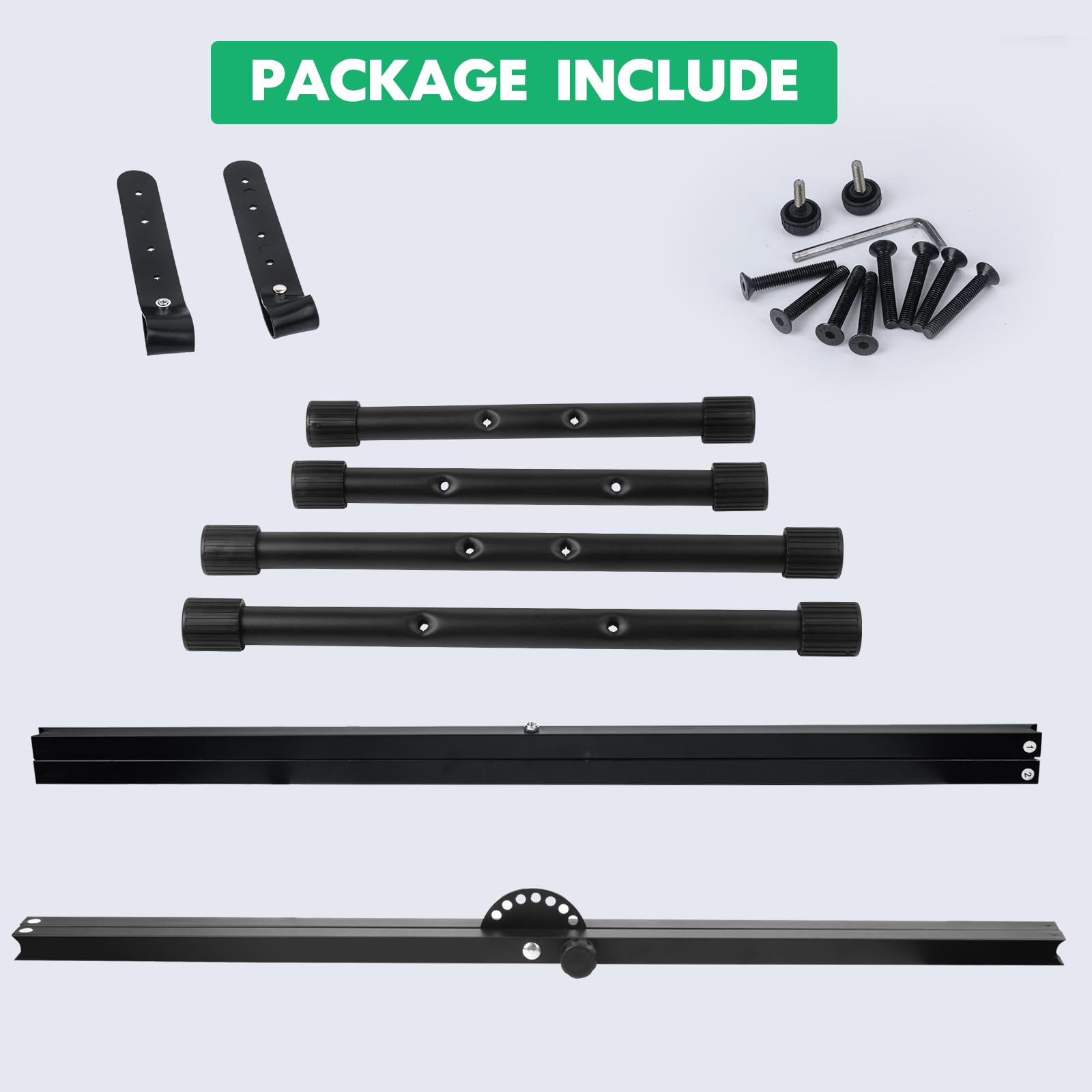 Bazayona Piano Keyboard Stand Double X Heavy Duty Keyboard Stand with Locking Straps, 7 Adjustable Heights