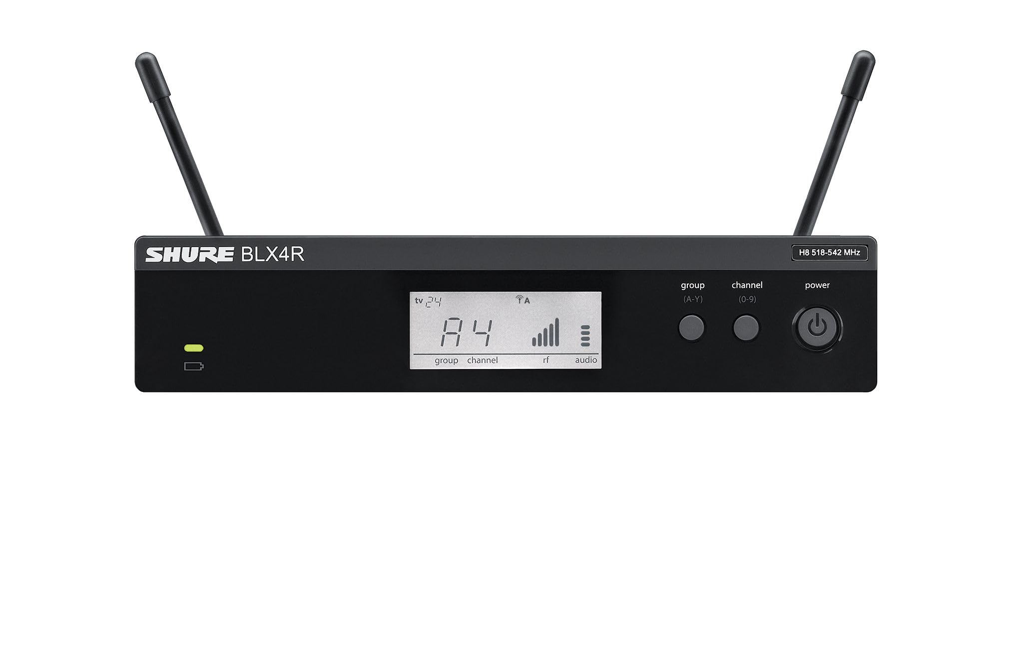 Shure BLX24R/B58 UHF Wireless Microphone System – Perfect for Church, Karaoke, Vocals – 14-Hour Battery Life, 300 ft Range | BETA 58A Handheld Vocal Mic, Single Channel Rack Mount Receiver | M15 Band
