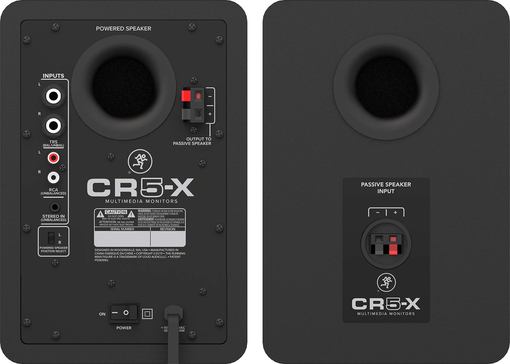 Mackie CR-X Series, 5.25-Inch Multimedia Monitors with Professional Studio-Quality Sound – Pair (CR5-X)