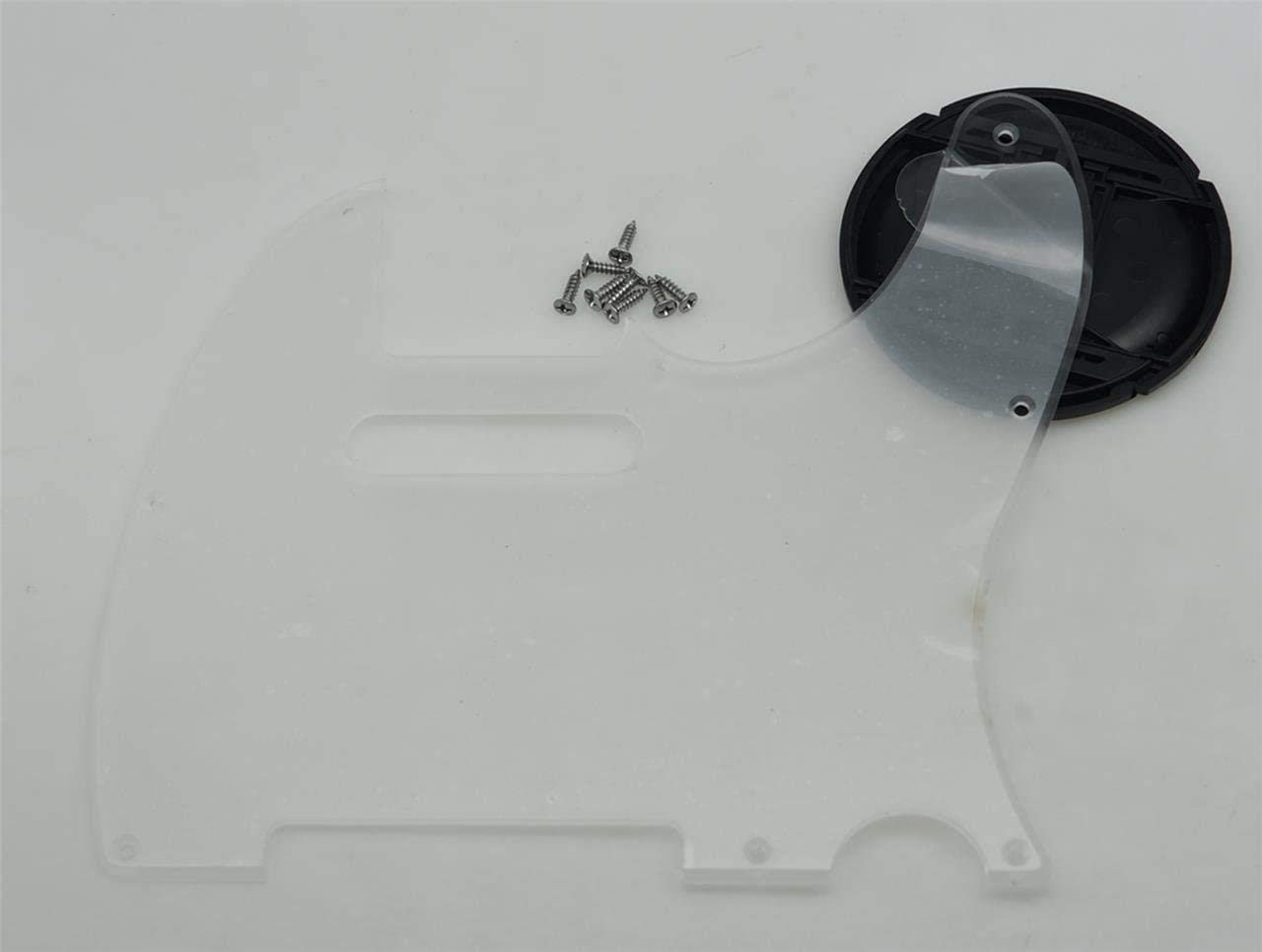 Dopro Clear 8 Hole Tele Guitar Pickguard Scratch Plate for USA/Mexican FD Telecaster