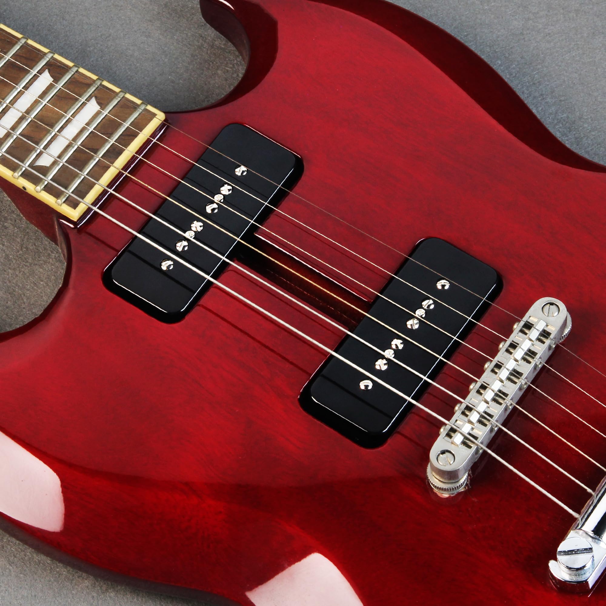 FLEOR Alnico 5 Single Coil Soap Bar P90 Neck & Bridge Pickup Set – Black