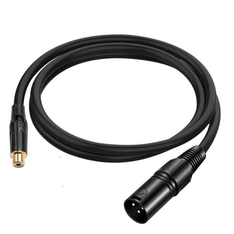 RedYutou XLR Male to RCA Female Adapter Cable, 3 Pin XLR Male to RCA Female Audio Cable Connector (3FT)