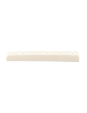 Metallor Bone Guitar Nut 6 String Pre-Slotted Top Nut 42mm x 6mm x 3mm White