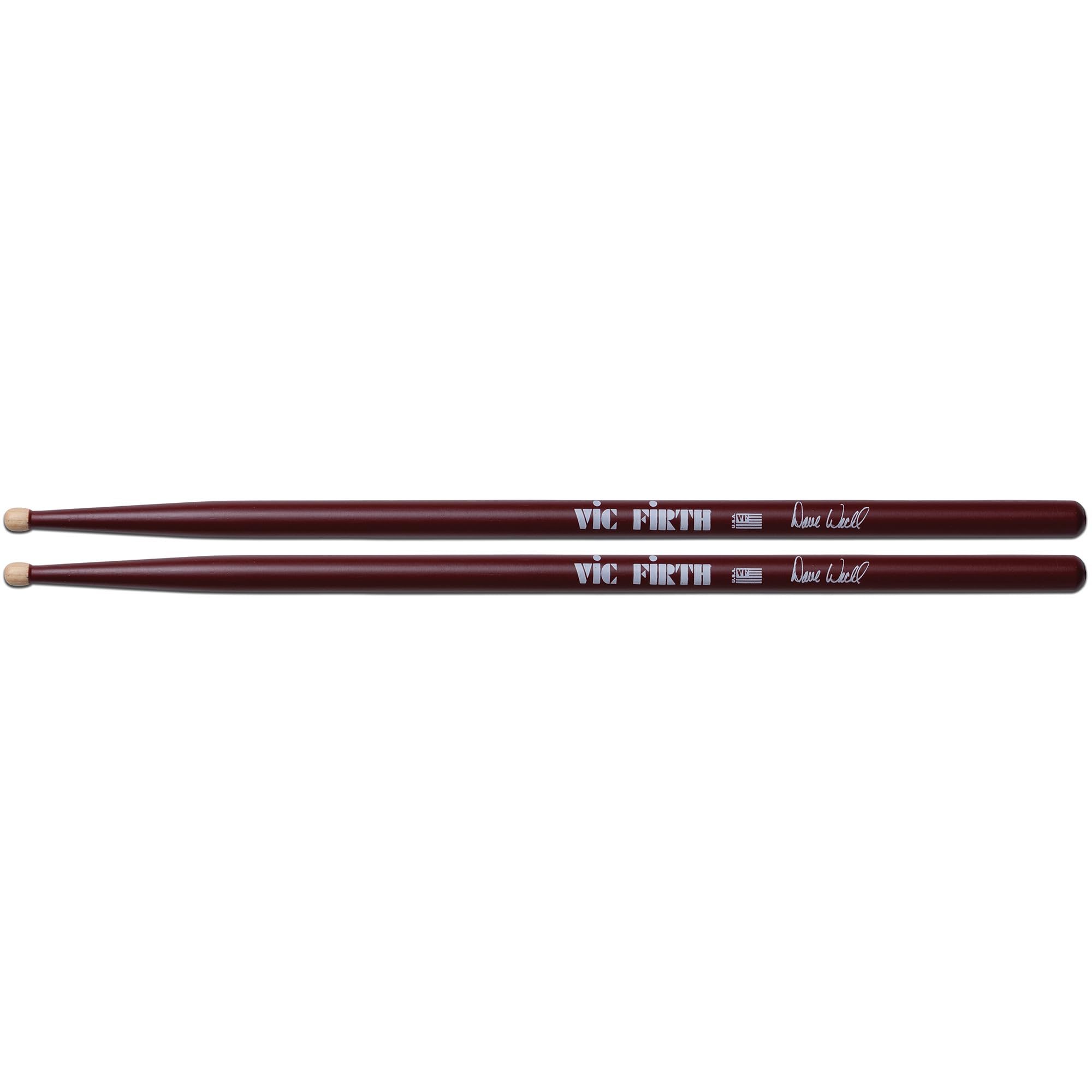 Vic Firth Signature Series Dave Weckl Drumsticks – 3-Pack Bundle with Austin Bazaar Polishing Cloth