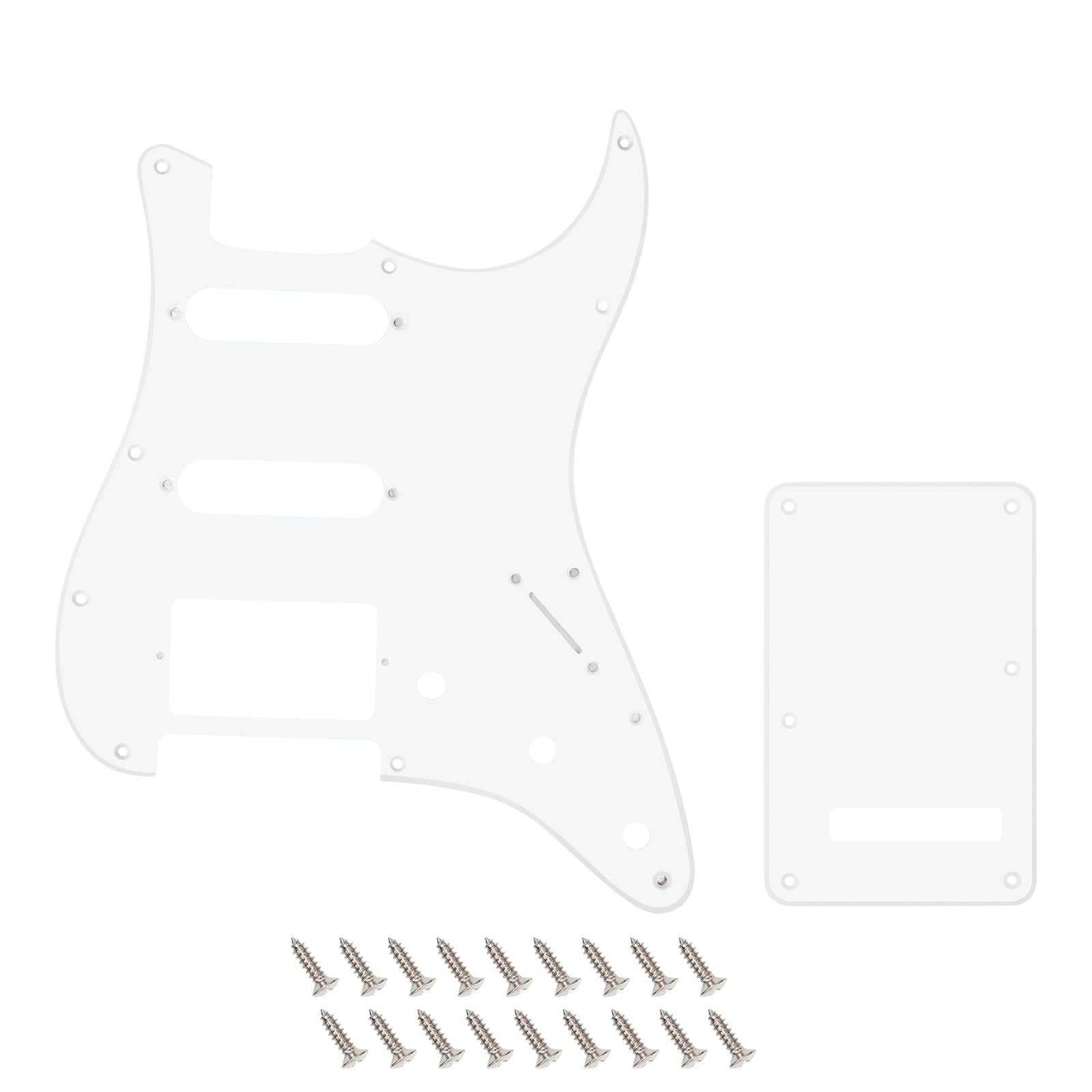 Banworks 1-Ply Electric Guitar HSS Pickguard & Backplate Tremolo Cover Set
