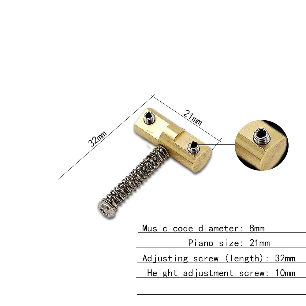 3pcs Guitar Bridge Compensated Brass Saddles Set for Vintage Style Telecaster Electric Guitar Bridge Saddles – Replacement part for Fender Tele Style Guitars