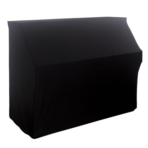 COCOBOW Waterproof Dustproof Elastic Piano Cover – Minimalist All-Black Design – Universal Fit for All Upright Pianos – Stretch Fabric, Easy Instal