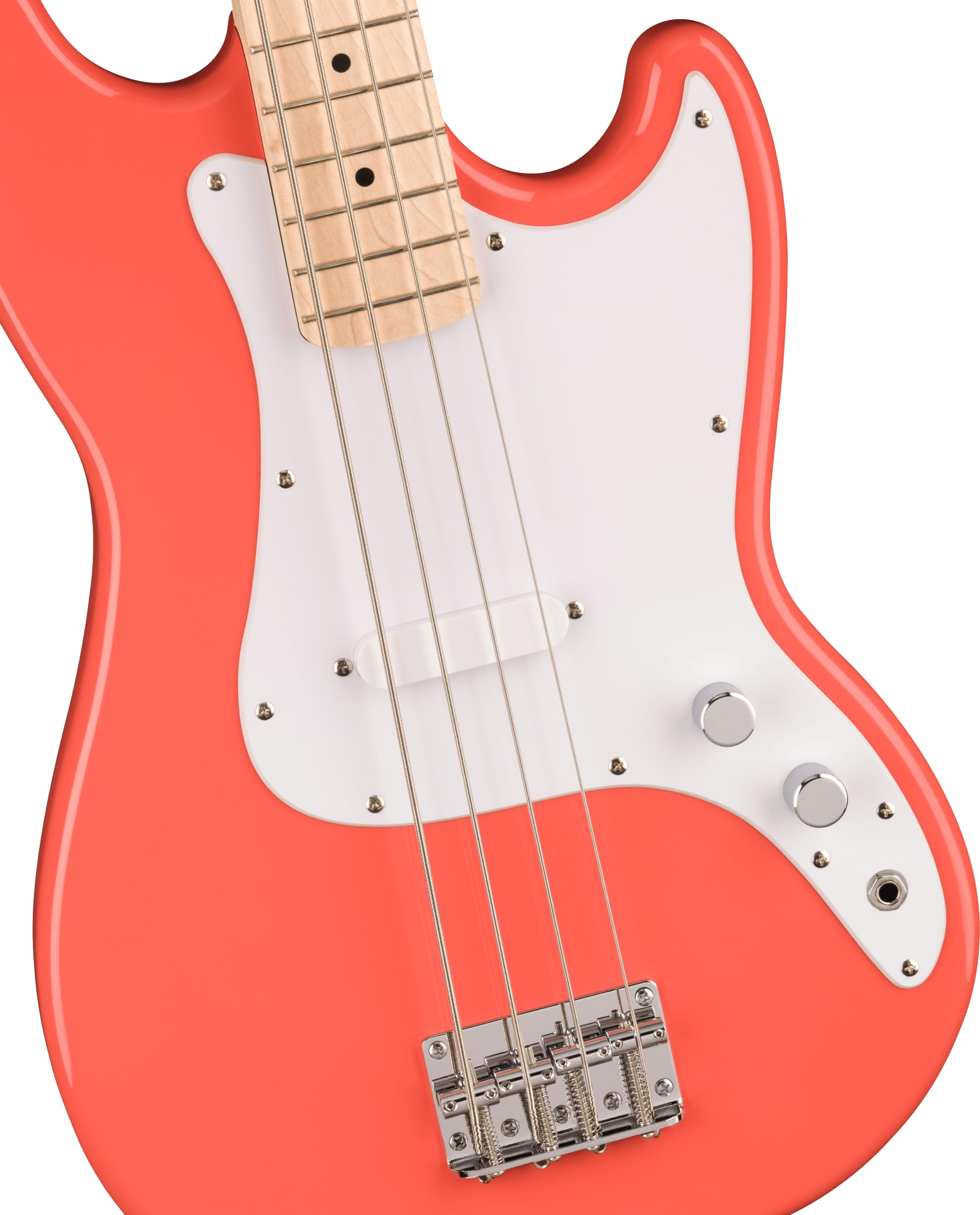 Squier Squier Sonic Bronco Bass, Tahitian Coral, Maple Fingerboard