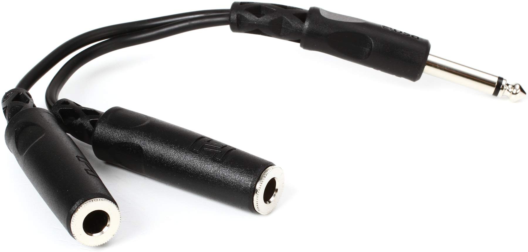 Hosa YPP-111 1/4″ TS to Dual 1/4″ TSF Y Cable (Pack of 2)
