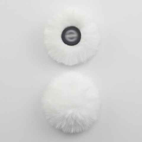 LEFXMOPHY 2-Pack Furry Windscreen for Hollyland Lark M2 Transmitter, White Microphone Furry Wind Screen
