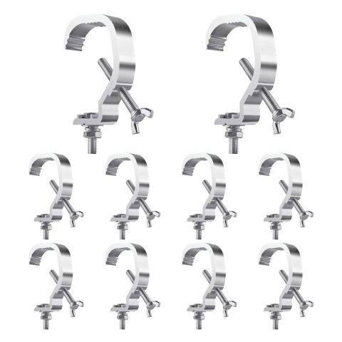 Olaalite Truss C Clamps, 10 Pack 1.18-2 Inch Stage Lights Truss Clamps