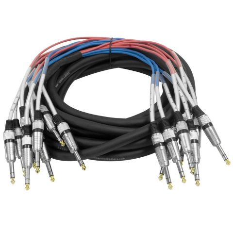 Seismic Audio – SASRT-8×25-8 Channel 1/4″ TRS Snake Cable -25 Feet Long -Serviceable Ends -Pro Audio Effects Snake for Live Live, Recording, Studios and Gigs -Patch, Amp, Mixer, Audio Interface 25′