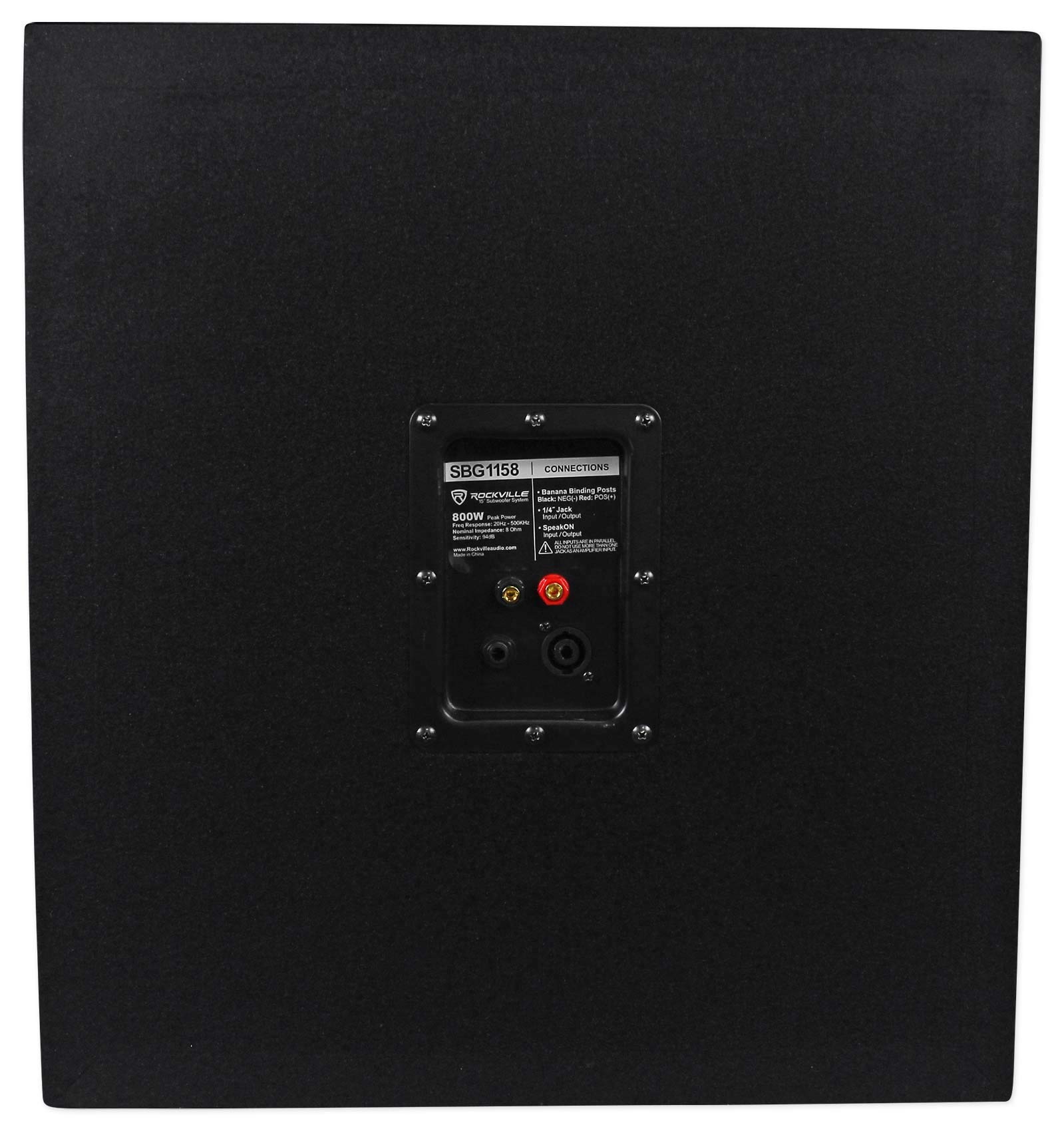 Rockville SBG1158 15″ Passive Pro DJ Subwoofer, 8 Ohm, MDF, Pole Mount