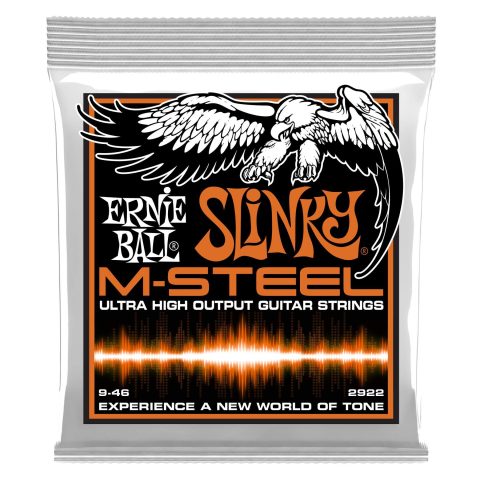 Ernie Ball Hybrid Slinky M-Steel Electric Guitar Strings, 9-46 Gauge (P02922)