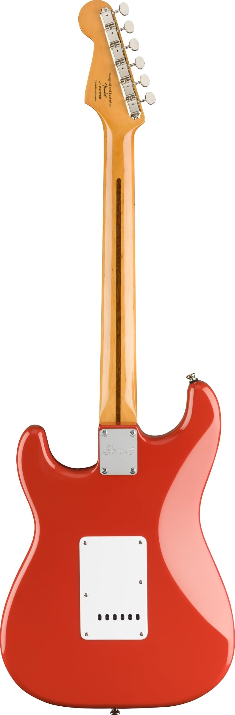 Fender 0374005540 Squier Classic Vibe 50s Stratocaster Electric Guitar, with 2-Year Warranty, Fiesta Red, Maple Fingerboard