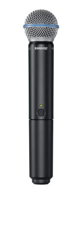 Shure BLX2/B58 Handheld Wireless Transmitter H10 Band (542–572 MHz) – Beta 58A Supercardioid Capsule, Up to 14 Hr Battery, 300 ft Range, Compatible with BLX Receivers