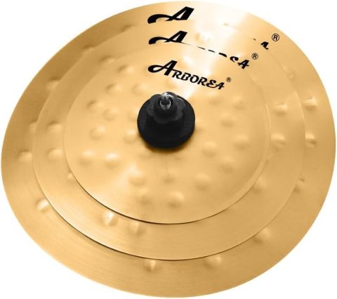 Arborea Smack Stack Cymbal Pack 9″11″13″ 3Piece Effect Sound Golden Hero Clap Stack Drum Cymbals for Practice