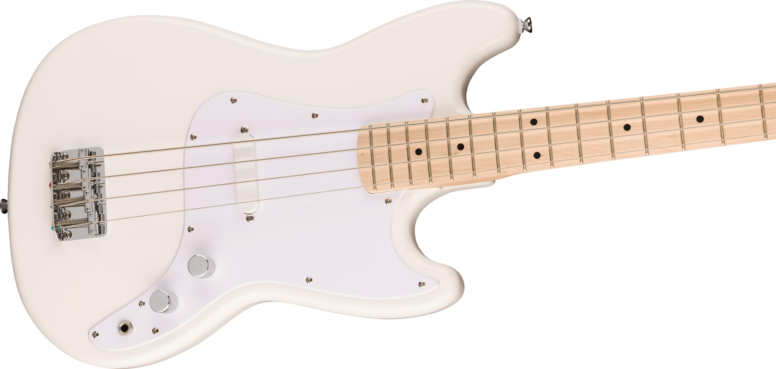 Squier Squier Sonic Bronco Bass, Arctic White, Maple Fingerboard