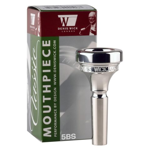 Denis Wick Classic Trombone Mouthpiece Silver Plated, 5880-5BS – Medium Backbore for Balanced Tone & Smooth Response – Small Shank Fitting Trombone Accessory for Easy Articulation – 25.7 x 6.6 x 6.8mm