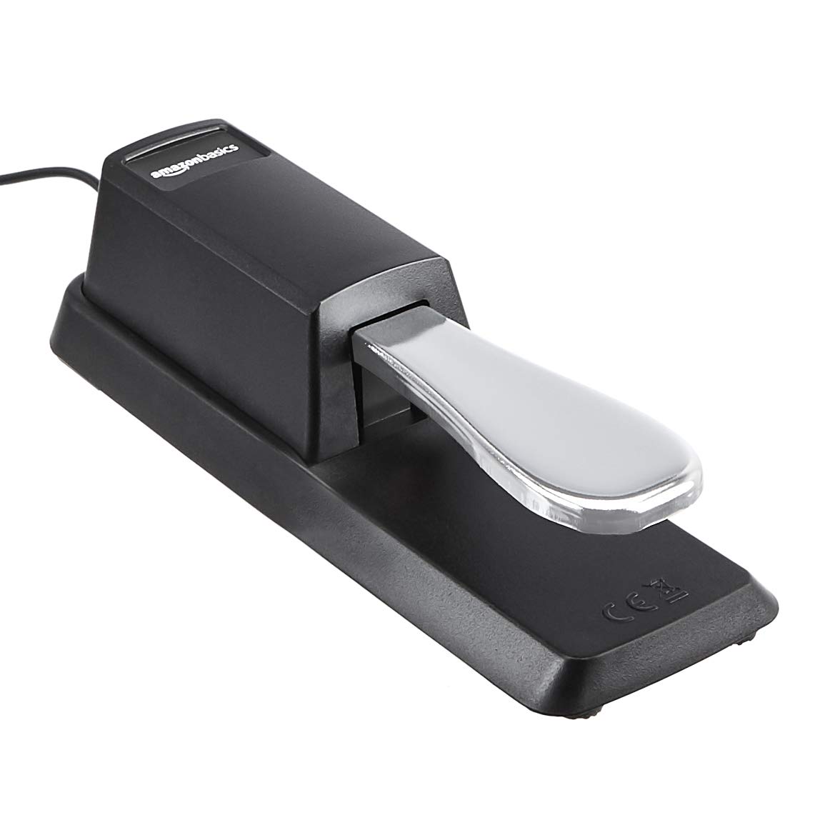 Amazon Basics Sustain Foot Pedal for Keyboards Digital Piano, Big, Black
