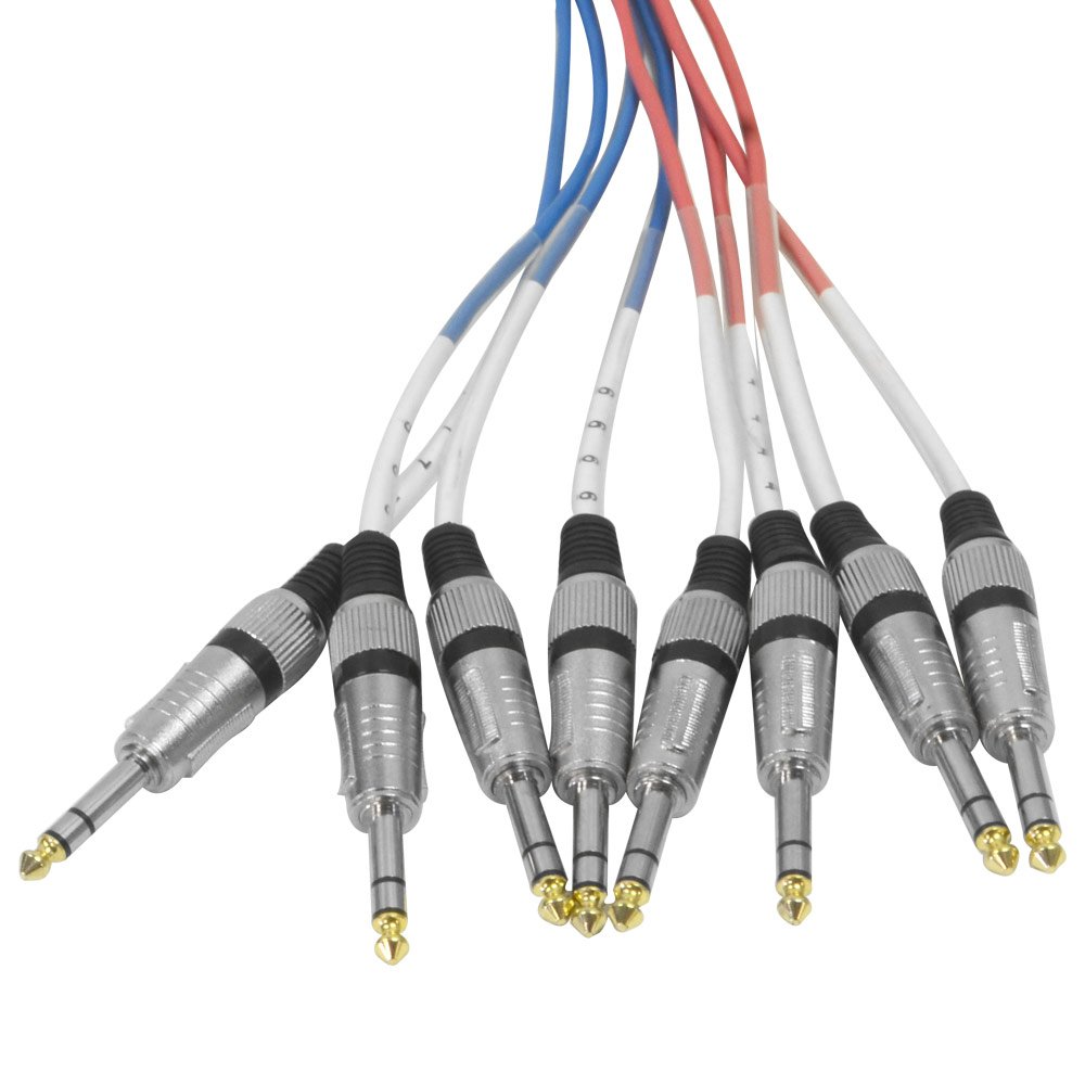 Seismic Audio – SASRT-8×25-8 Channel 1/4″ TRS Snake Cable -25 Feet Long -Serviceable Ends -Pro Audio Effects Snake for Live Live, Recording, Studios and Gigs -Patch, Amp, Mixer, Audio Interface 25′