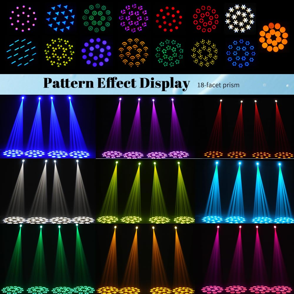 MINGJIE 160W Moving Head Beam Light, DMX DJ Stage Light