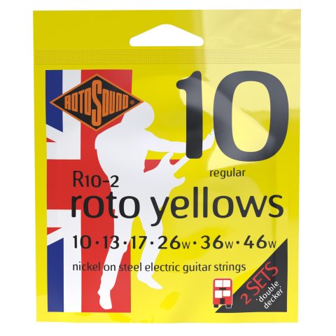 Rotosound Roto Yellows Double Deckers Electric Guitar Strings 2-Pack