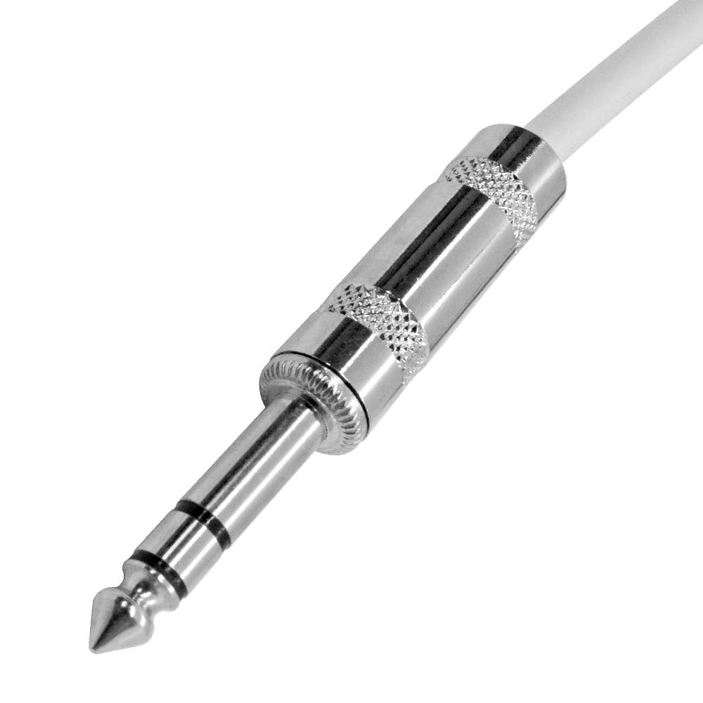 Seismic Audio – SATRXL-F3White – 3 Foot White XLR Female to 1/4 Inch TRS Patch Cables- 3′ Professional Audio Balanced XLR-F to 1/4″ Patch Cord
