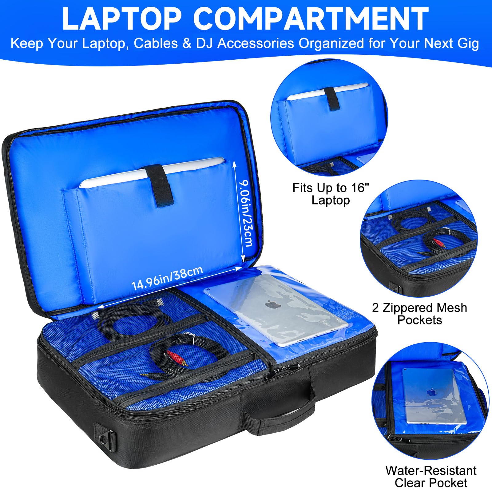 DJ Controller Case Compatible with Pioneer DDJ-FLX4/DDJ-REV1/DDJ-SB3/400