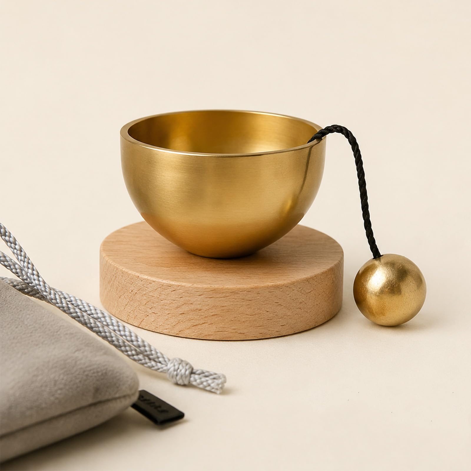 Mini Singing Bowl Set,Portable Brass Meditation Sound Bowl for Yoga