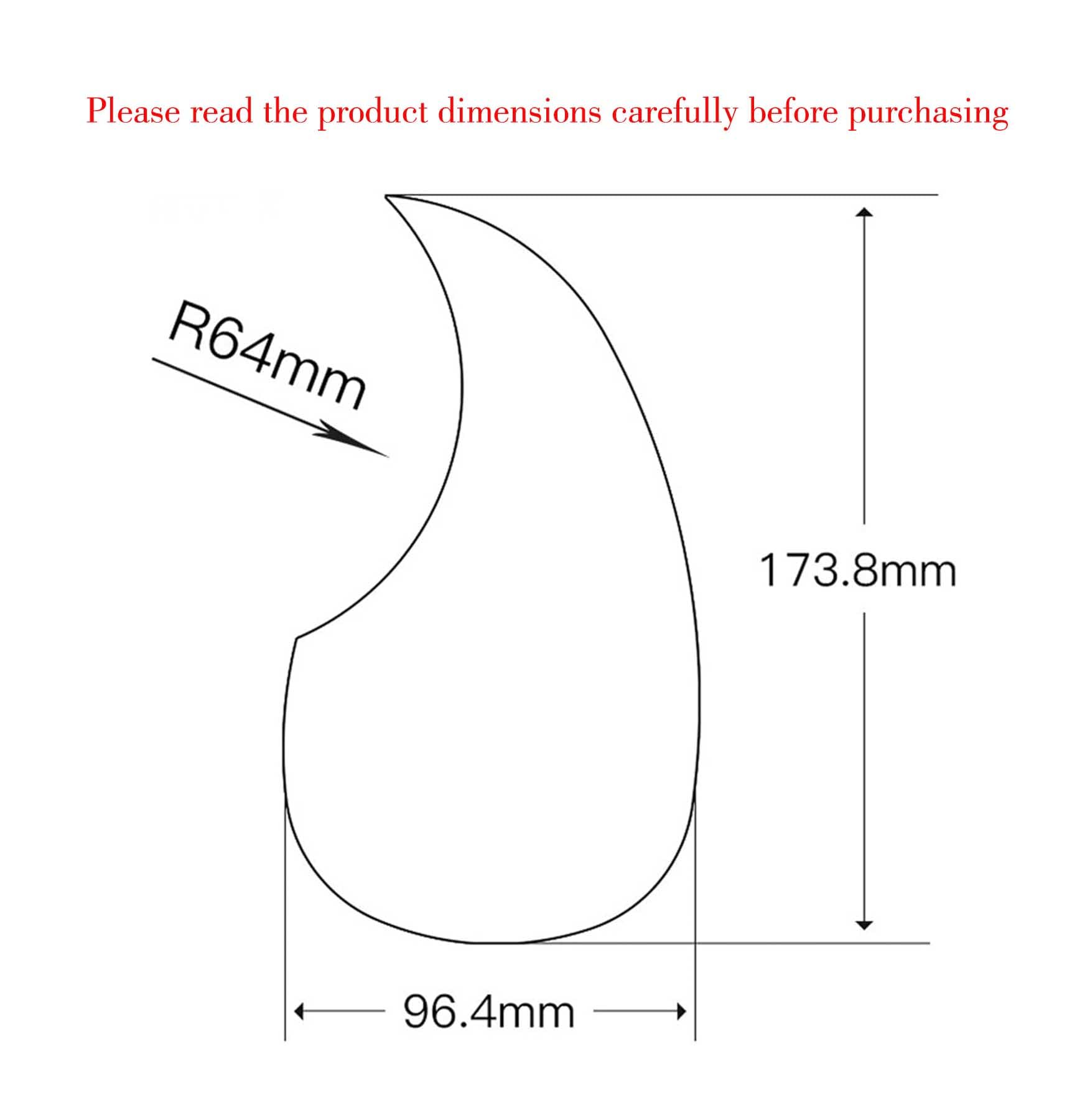 Acoustic Guitar Pickguard Self-adhesive Teardrop-Shaped