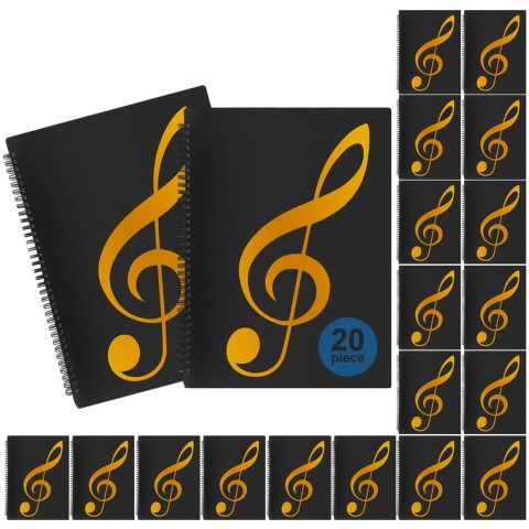 Sheet Music Folder, Sheet Music 40 Pages(20 Pack)